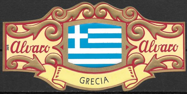 coleccionar vitolas bandera de Grecia