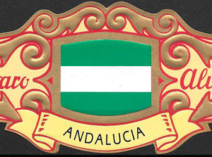 coleccion vitolas bandera de Andalucia- Espana