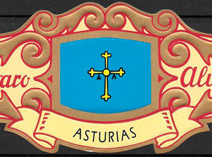 coleccion vitolas bandera de la comunidad autonoma espanola de Asturias