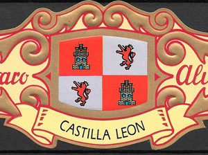 coleccionar vitolas con bandera de la comunidad autonoma espanola de Castilla - Leon